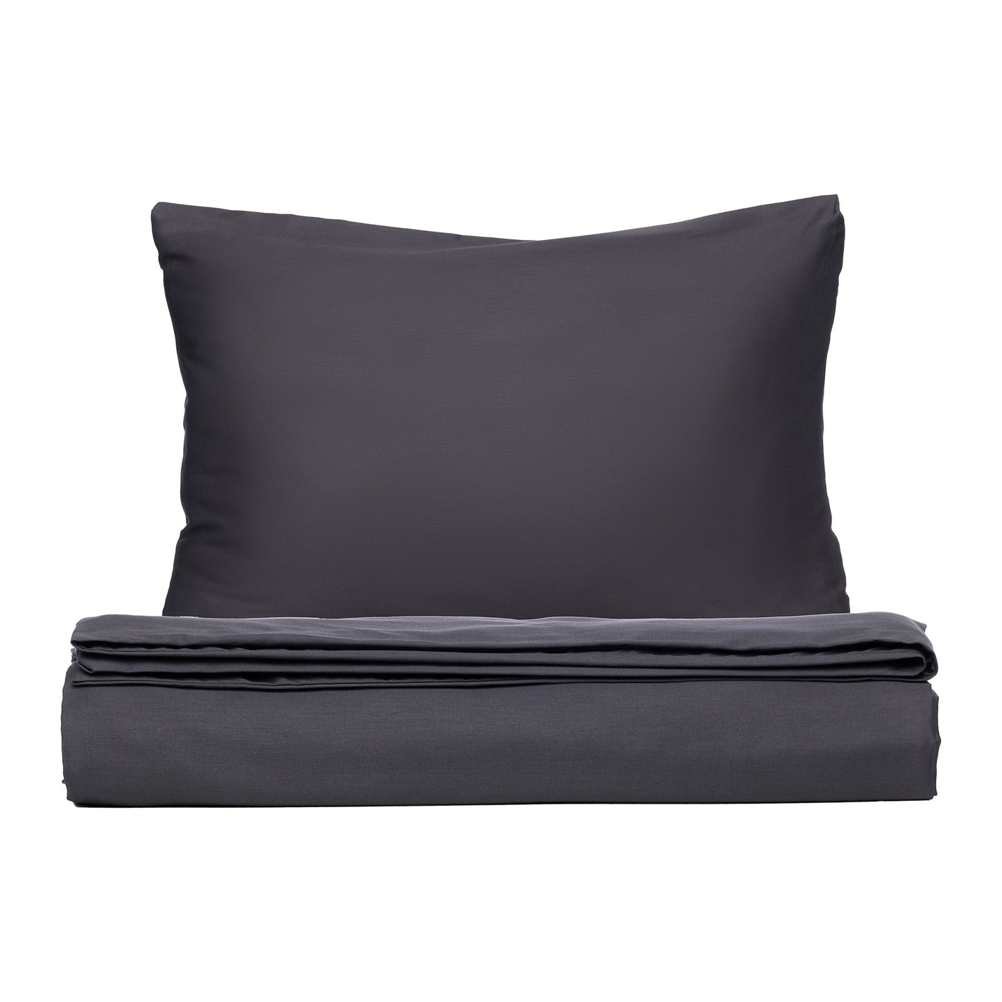 PHB Silky Satin siidjas voodipesukomplekt Iron Grey 150x210/50x60