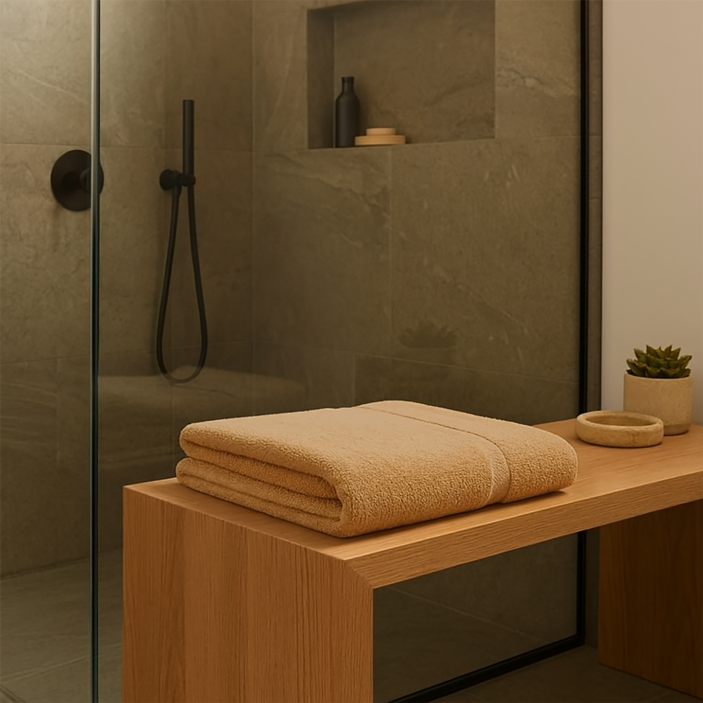 TERRY TOWEL 100x150 BAMBOO GSM 600 Beige