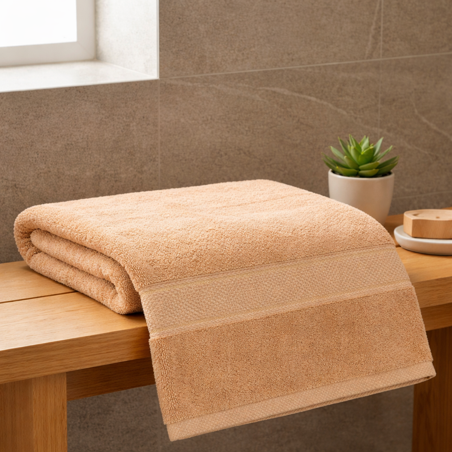 Froteerätik 100x150 puuvill 600gsm beež