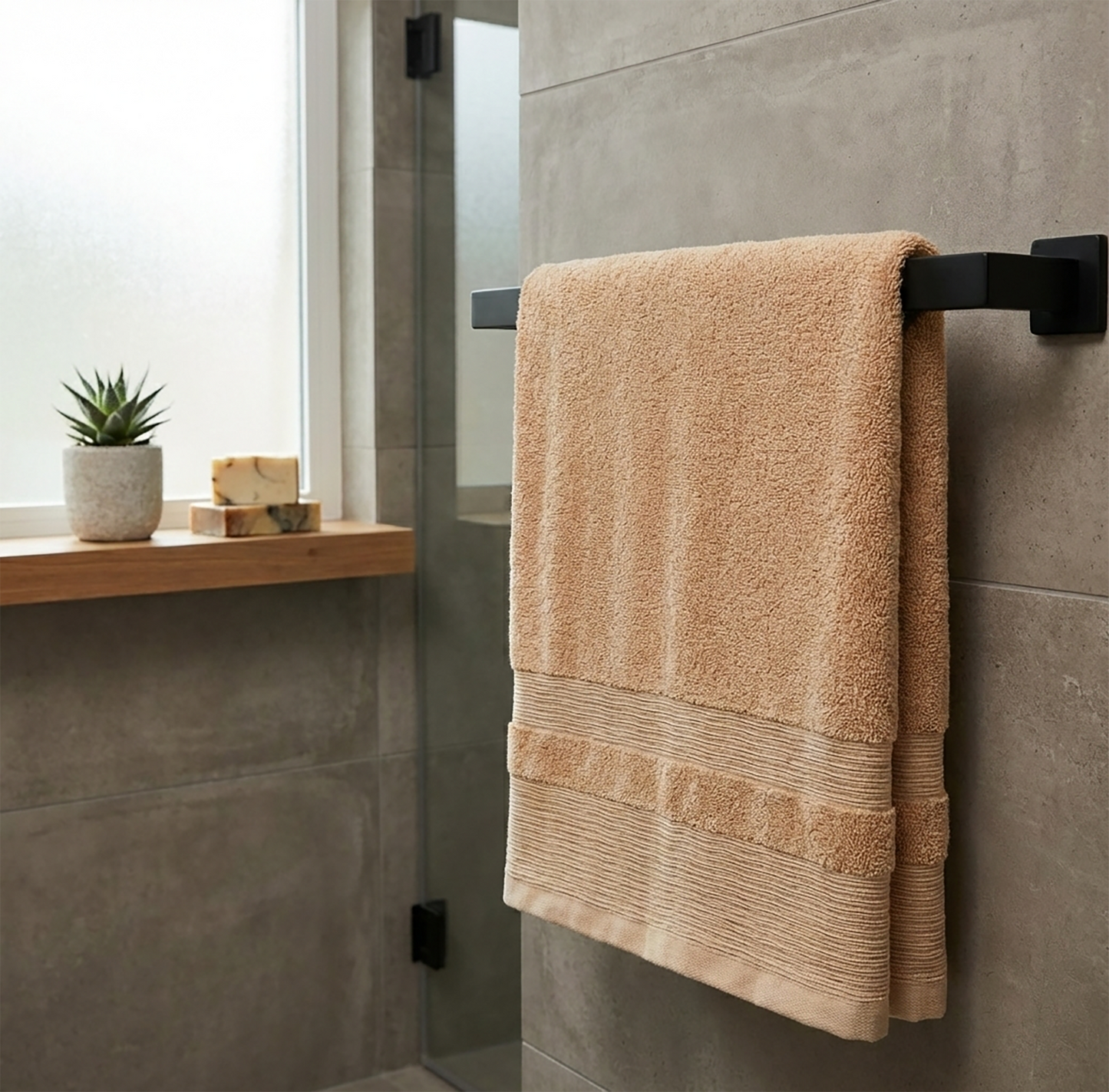 Frotē dvielis 50×140 kokvilna 600gsm bēšs