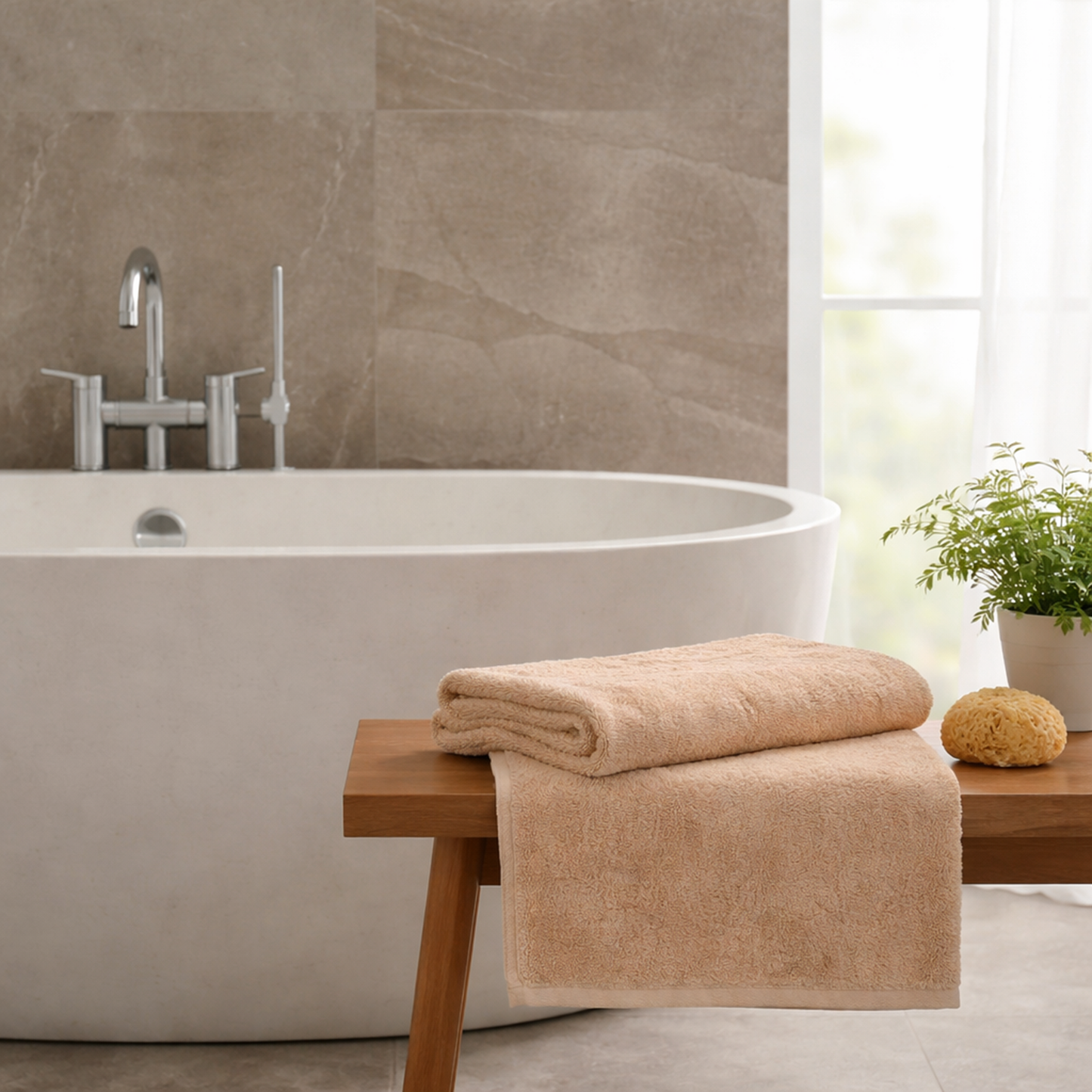 Frotē dvielis 100×180 kokvilna 800gsm bēšs