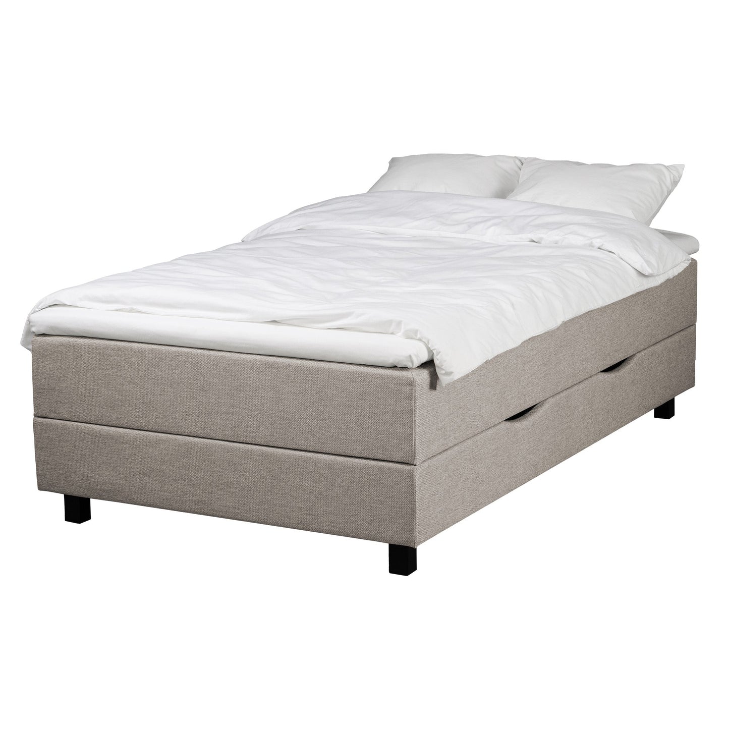 Storage bed Uni 120x200 light grey