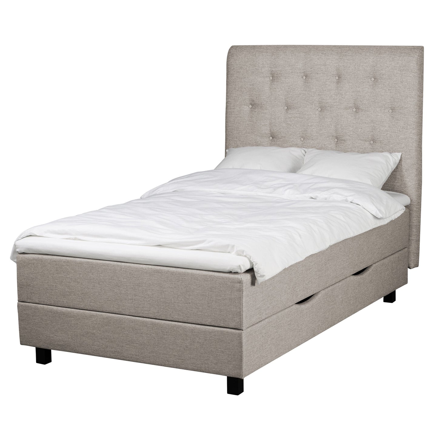 Storage bed Uni 120x200 light grey