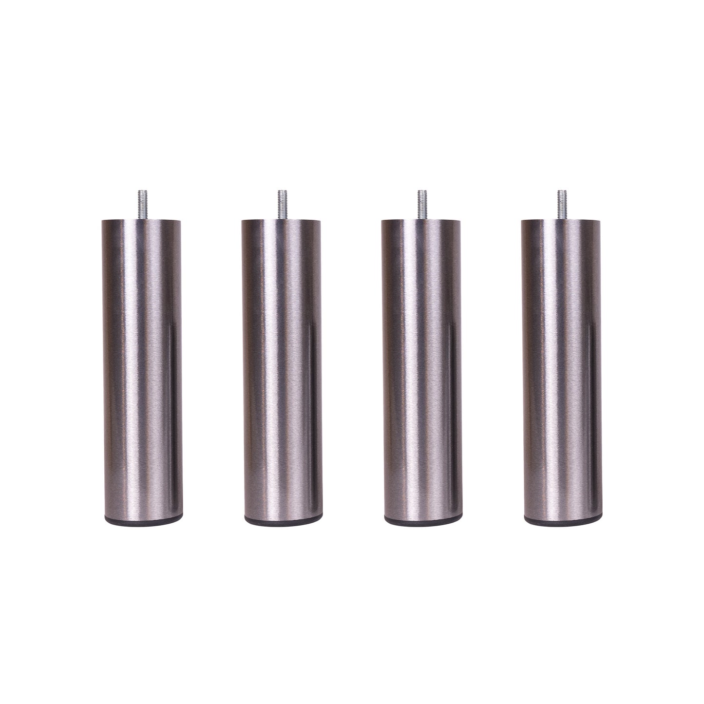 Metal leg 230xdia60 shiny steel M8x20