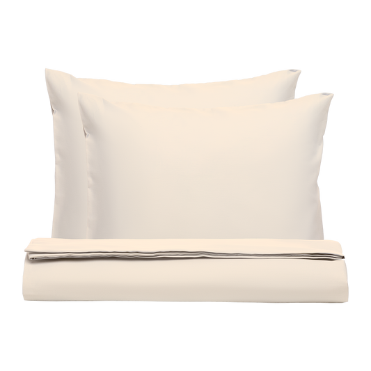 PHB Silky Satin patalynės komplektas Light Cream 200x220/50x60x2