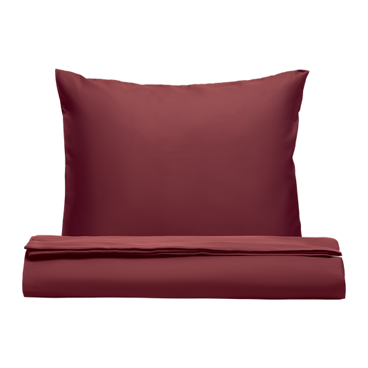PHB Silky Satin patalynės komplektas Ruby Wine 150x210/50x60