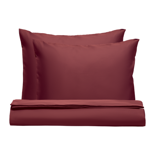 PHB zīdaini satīna gultas veļas komplekts Ruby Wine 200x220/50x60x2
