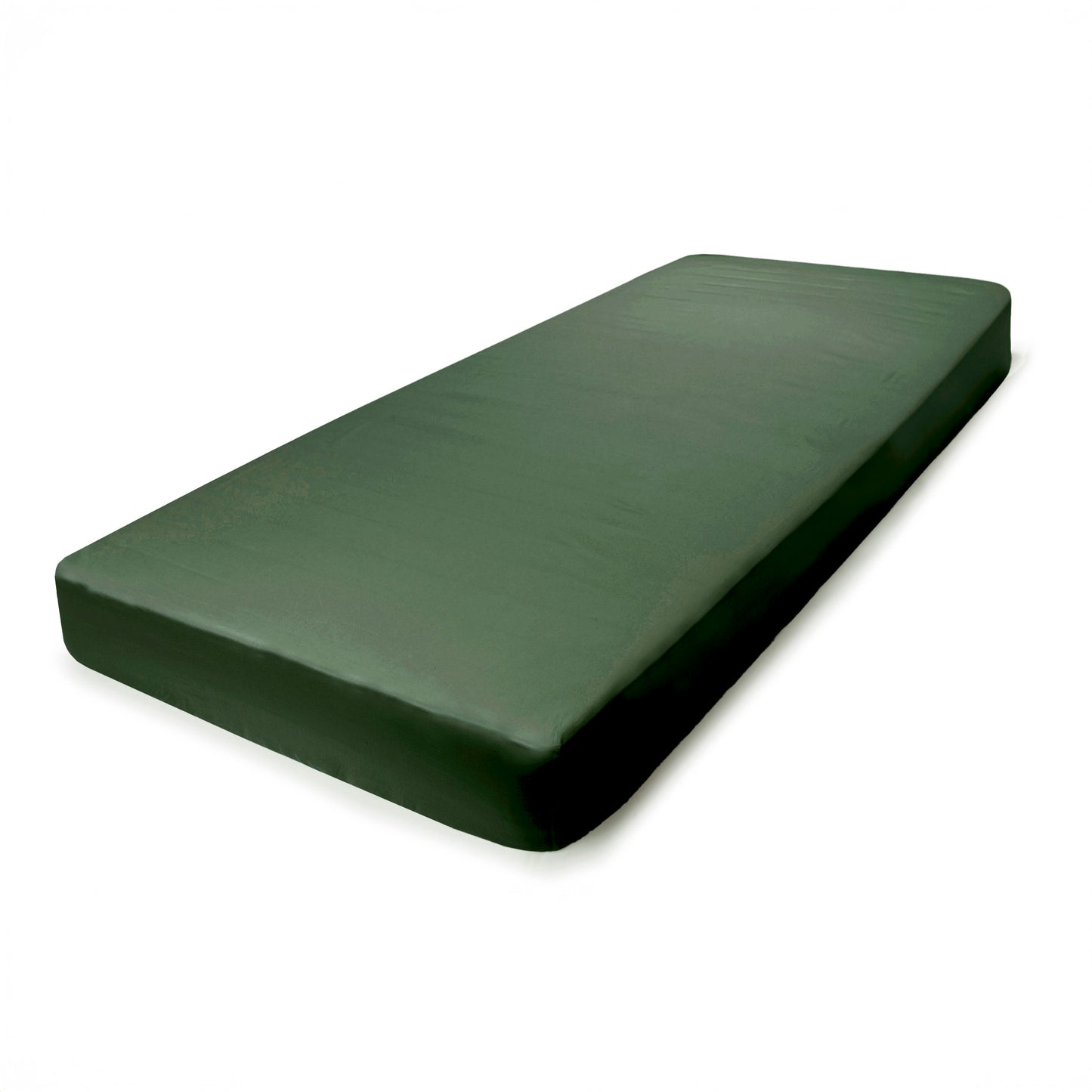 PHB Silky Satin Fitted sheet Dark Green 180x200x25