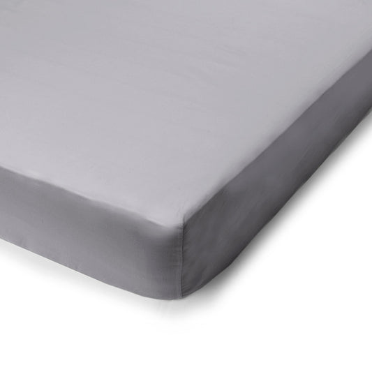 PHB Silky Satin kummiga voodilina Light Grey 140x200x25