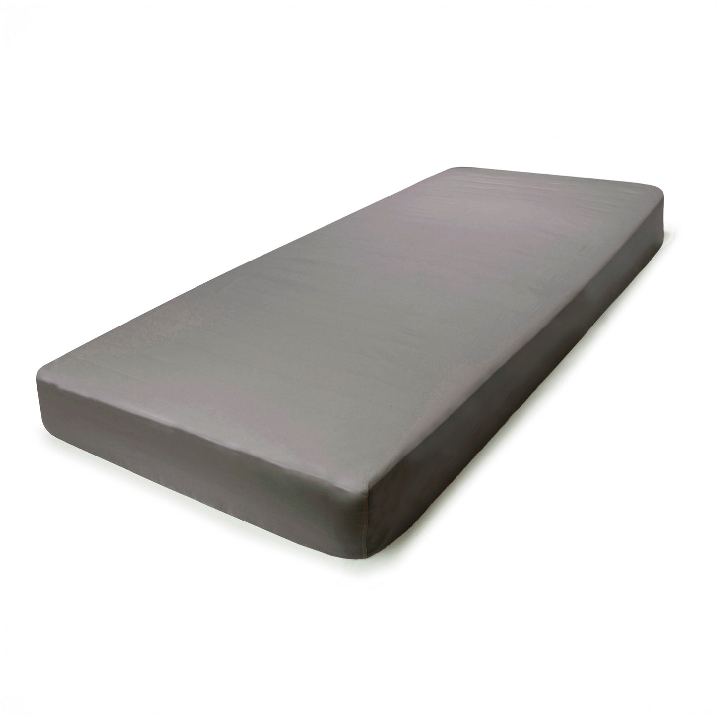 PHB Silky Satin Fitted sheet Stone Grey 140x200x25