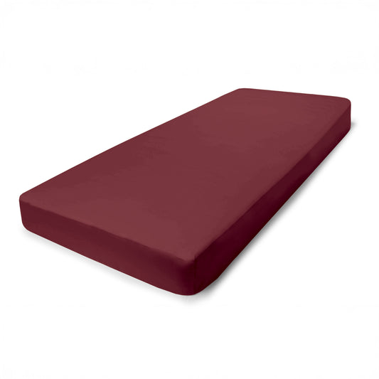 PHB Silky Satin kummiga voodilina Ruby Wine 180x200x25