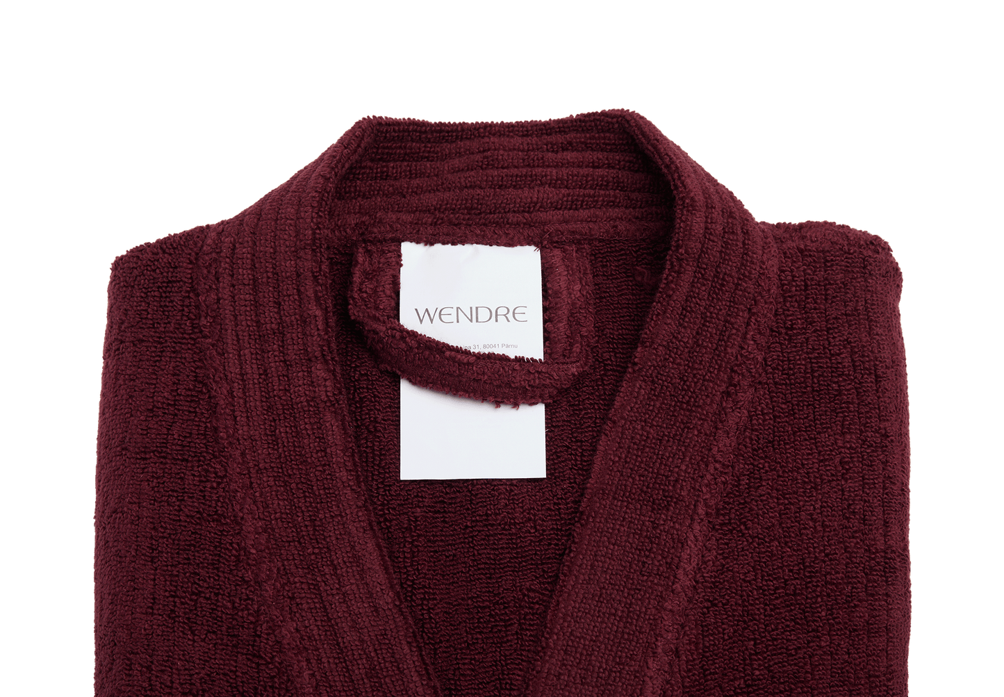 Hommikumantel M/L 100% puuvill, bordoo punane