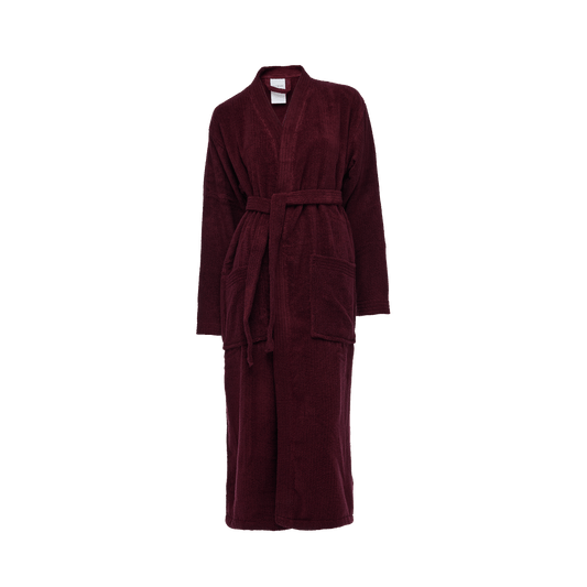 Hommikumantel M/L 100% puuvill, bordoo punane