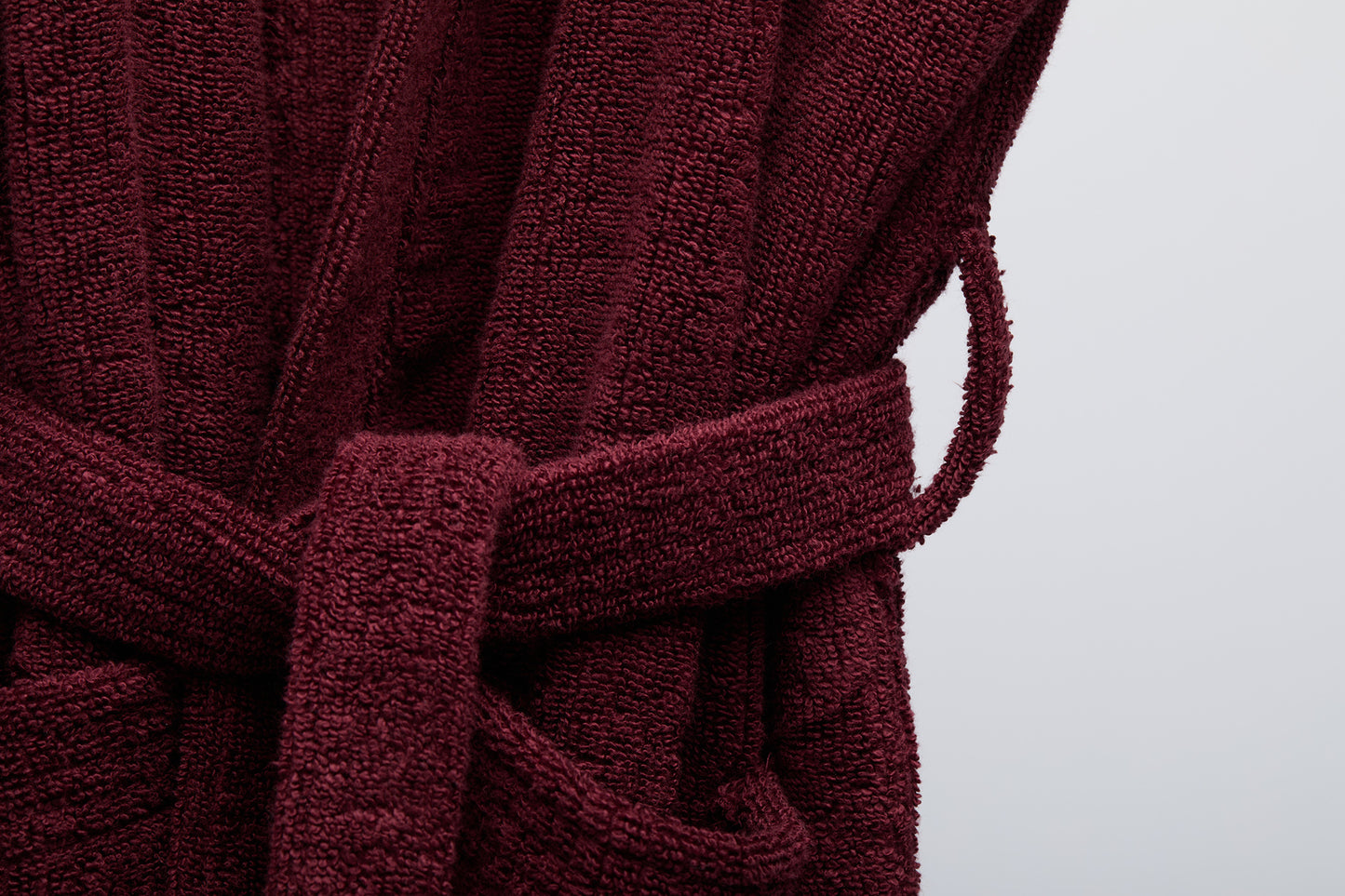 Halāts XS/S, 100% kokvilna, bordo sarkans