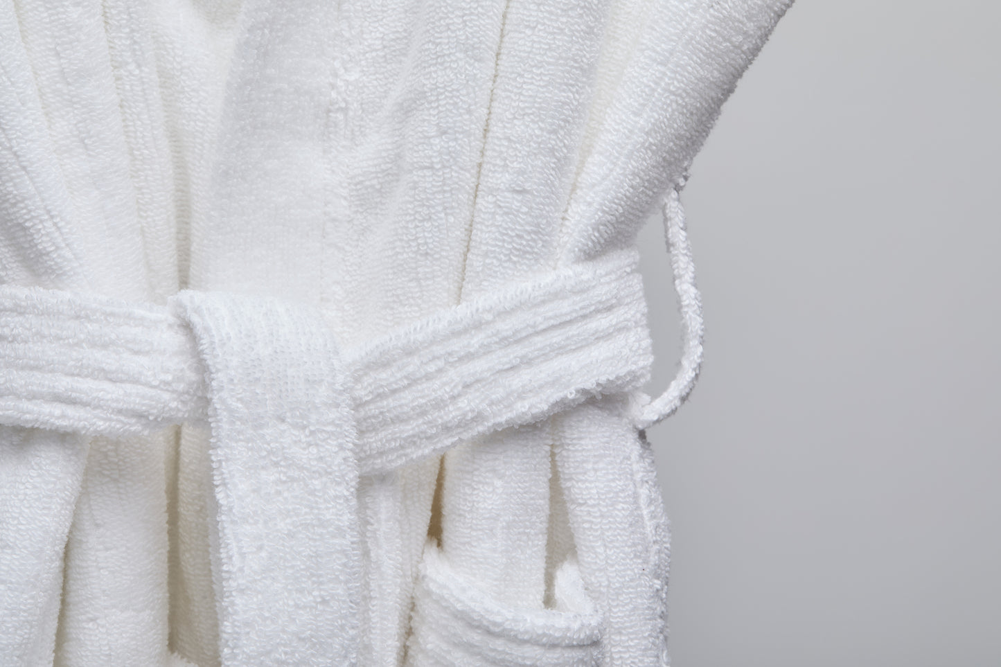 Bathrobe XS/S, 100% cotton, white
