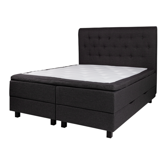 Storage bed UNI, dark grey 160x200