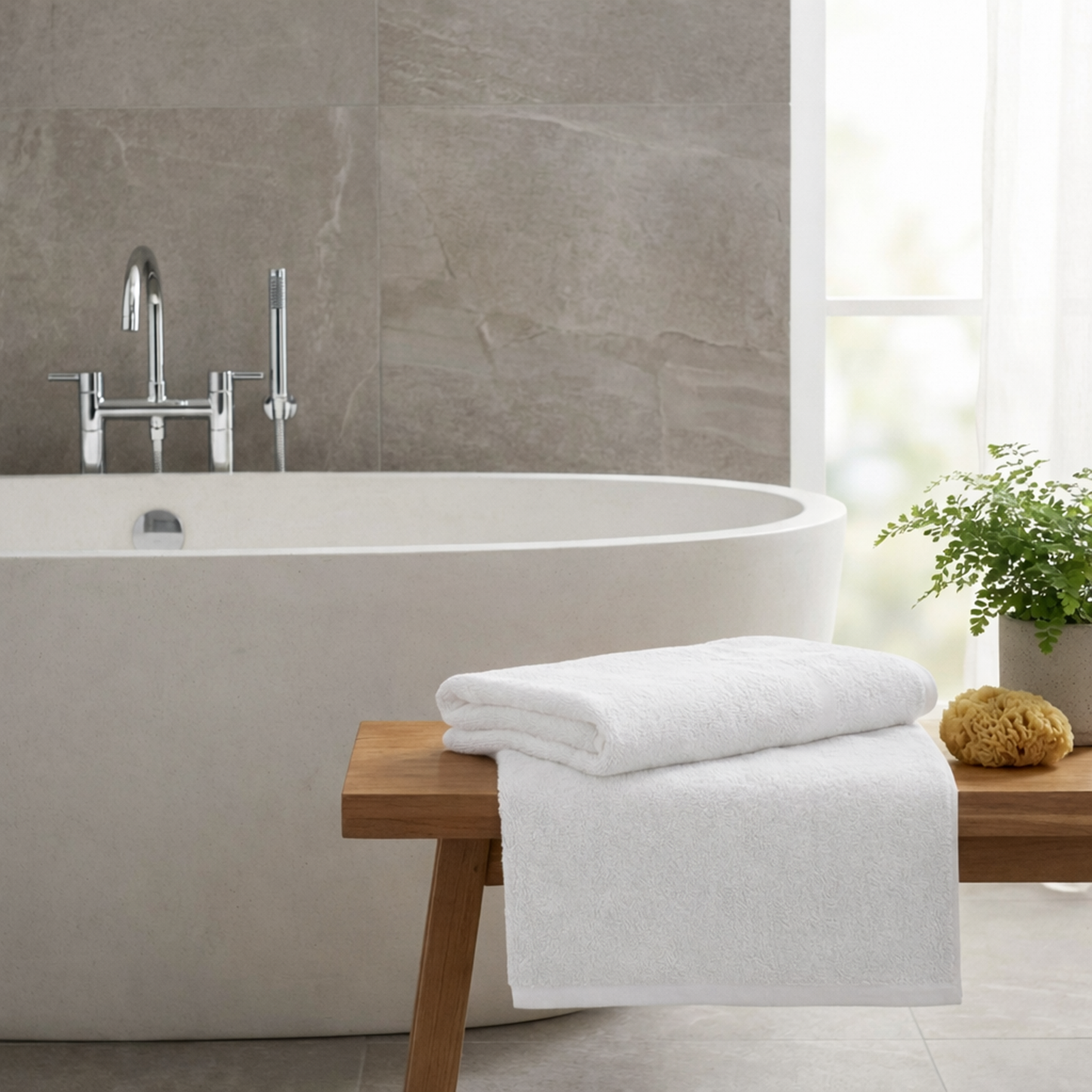 Frotinis rankšluostis 100×150 medvilnė 800gsm baltas     